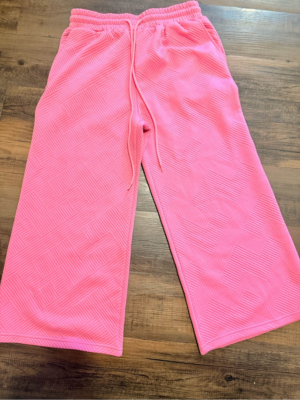 Pink Cozy Knit Sweat Pants